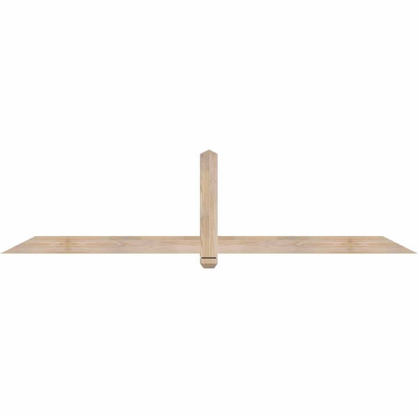 Ekena Millwork Eugene Smooth Timber Gable Bracket, Douglas Fir, 84"W x 21"H x 1 1/2"D x 3 1/2"F, 6/12 Pitch GBW084X21X0204EUG00SDF - main